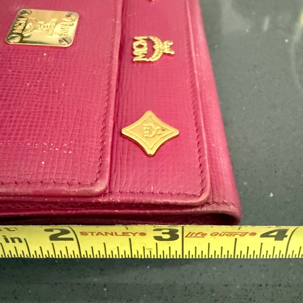 MCM Hot Pink Leather Wallet with Charm. EUC - Picture 11 of 11